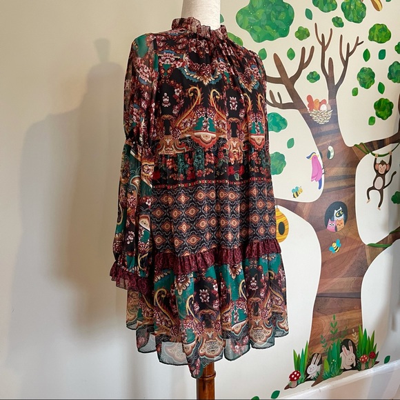 🌺SOLD🌺 Alice + Olivia Marella Paisley Dress, NWT - Picture 3 of 9